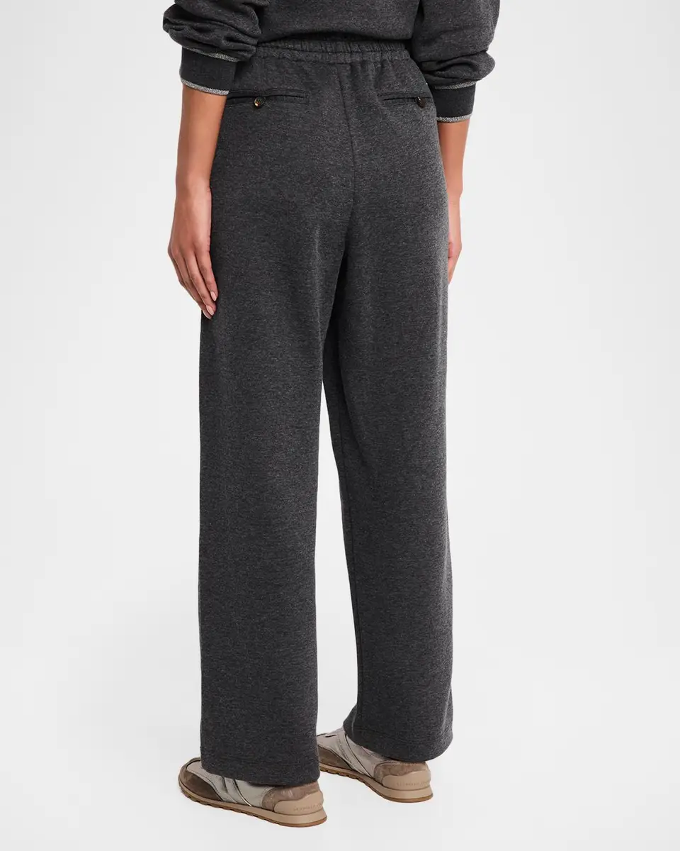 Brunello Cucinelli Techno Cashmere-Cotton Straight-Leg Track Pants | Thumbnail 3 Brunello Cucinelli Techno Cashmere-Cotton Straight-Leg Track Pants | Thumbnail 3