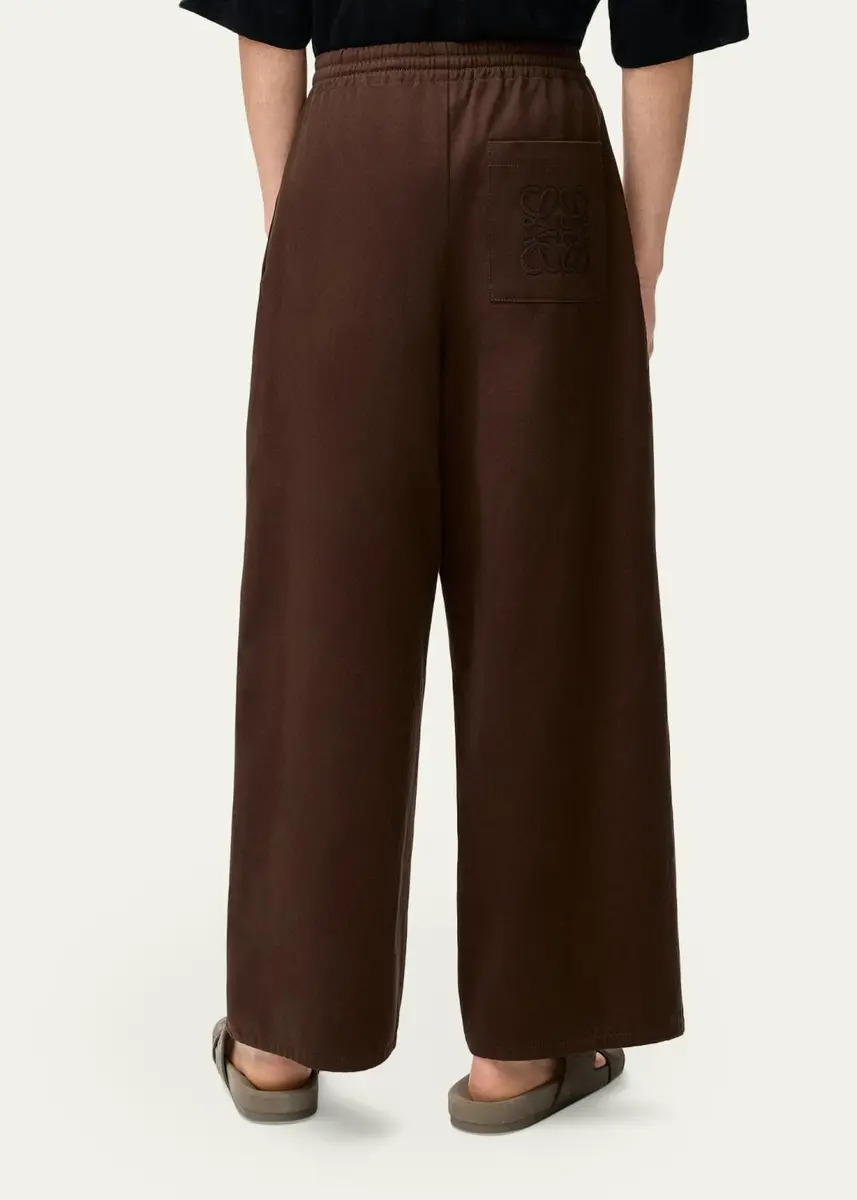 Loewe x Paula's Ibiza Men's Washed Satin Wide-Leg Drawstring Pants | Thumbnail 3 Loewe x Paula's Ibiza Men's Washed Satin Wide-Leg Drawstring Pants | Thumbnail 3