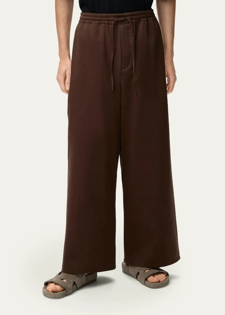Loewe x Paula's Ibiza Men's Washed Satin Wide-Leg Drawstring Pants | Thumbnail 4 Loewe x Paula's Ibiza Men's Washed Satin Wide-Leg Drawstring Pants | Thumbnail 4