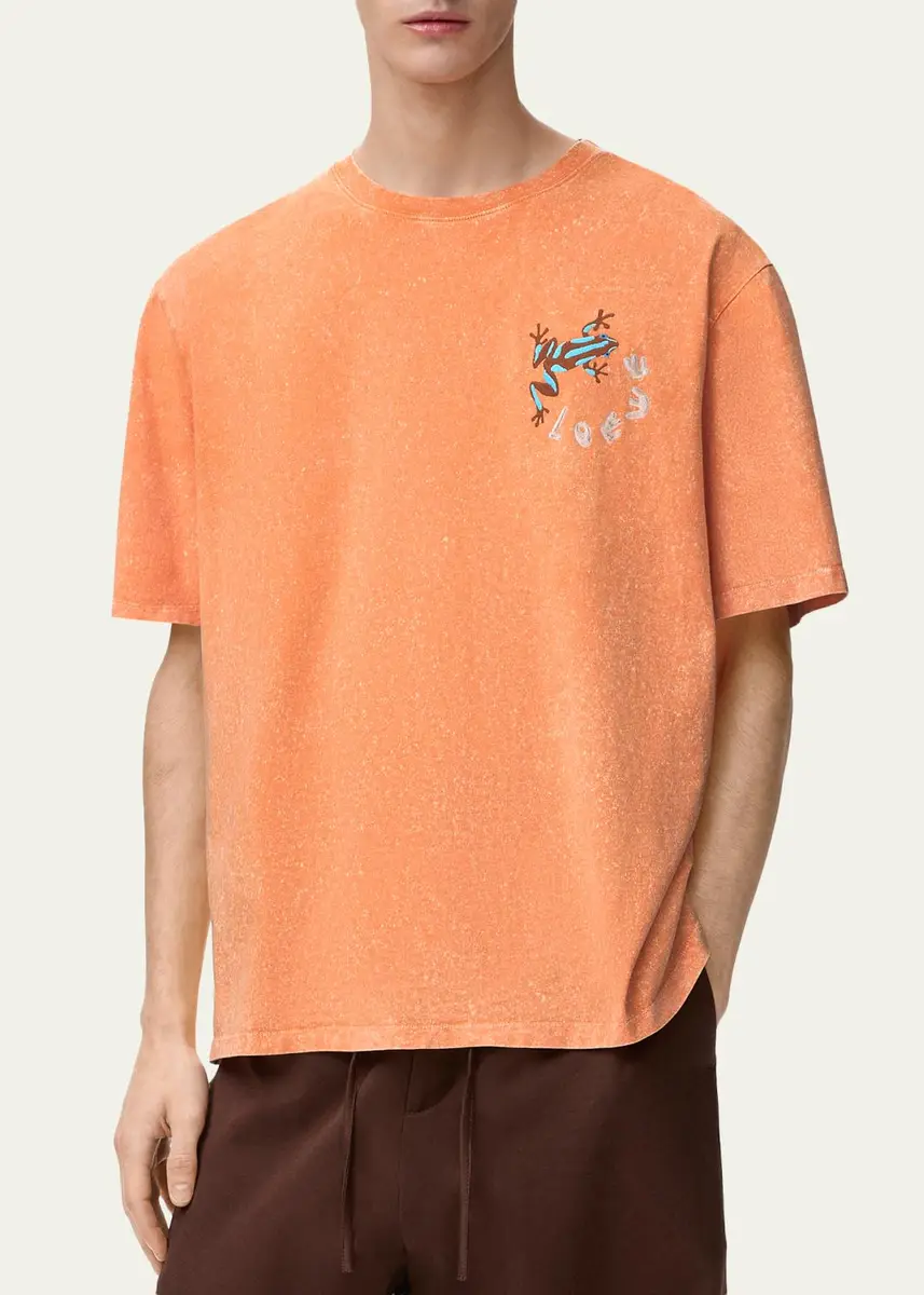 Loewe x Paula's Ibiza Men's Embroidered Frog T-Shirt | Thumbnail 4 Loewe x Paula's Ibiza Men's Embroidered Frog T-Shirt | Thumbnail 4