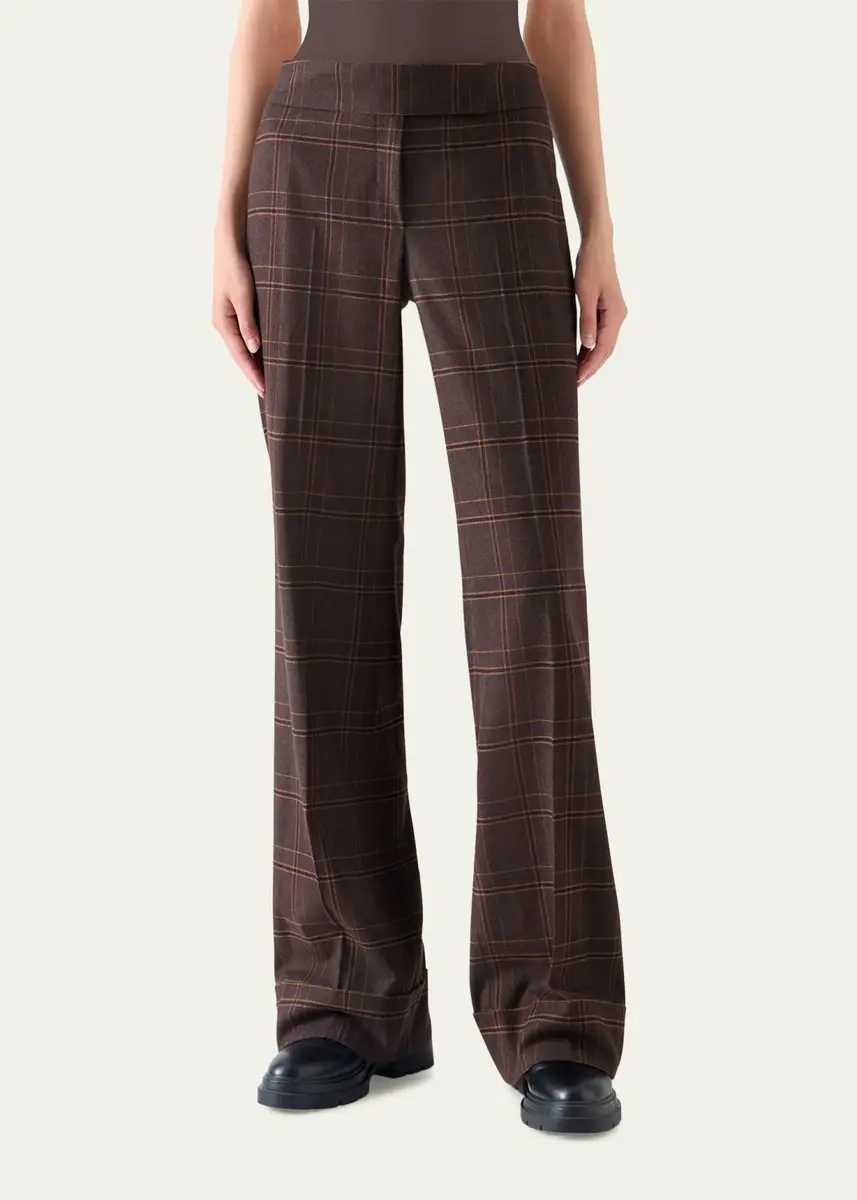 Akris punto Milly Blanket Check Flannel Pants | Thumbnail 2 Akris punto Milly Blanket Check Flannel Pants | Thumbnail 2