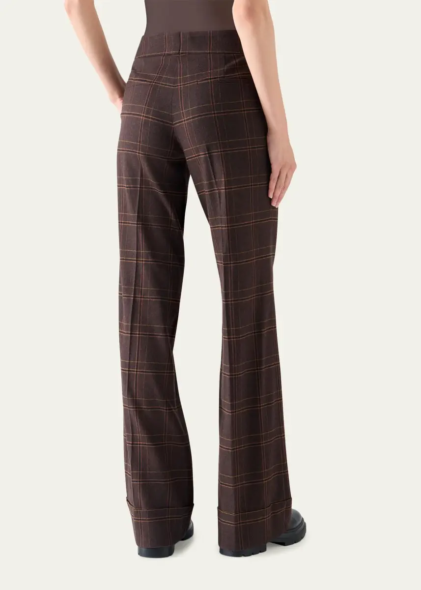 Akris punto Milly Blanket Check Flannel Pants | Thumbnail 3 Akris punto Milly Blanket Check Flannel Pants | Thumbnail 3