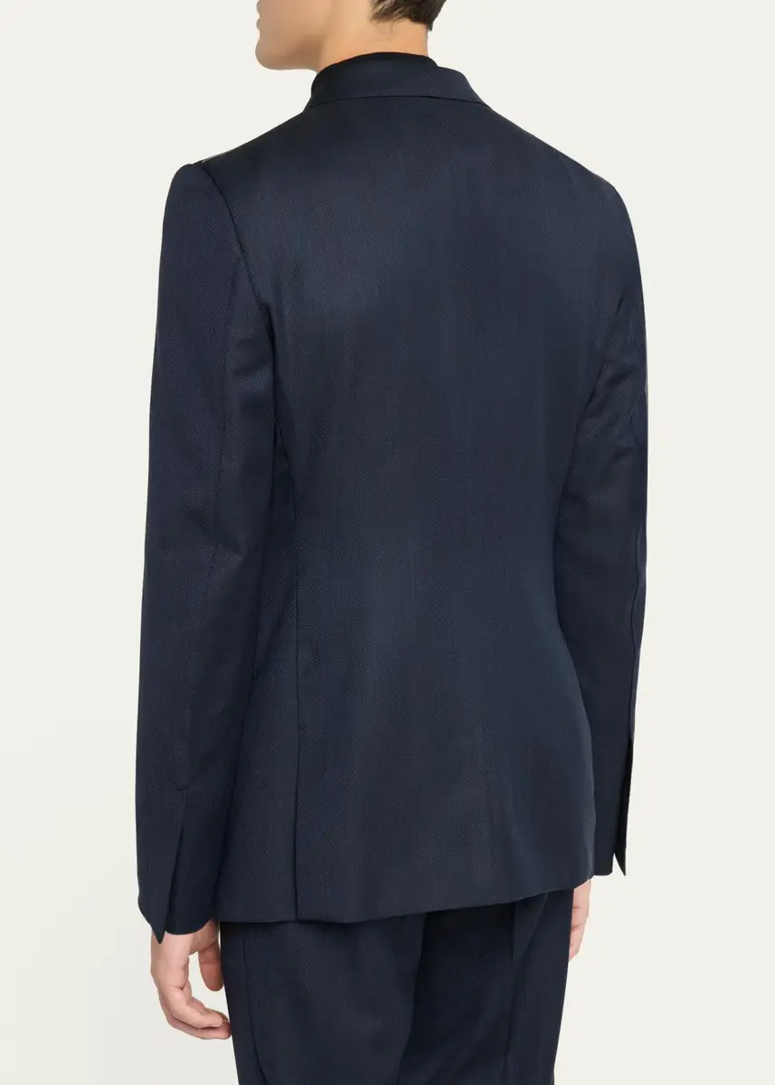 Tom Ford Men's Wool Herringbone Two-Piece Suit | Thumbnail 5 Tom Ford Men's Wool Herringbone Two-Piece Suit | Thumbnail 5