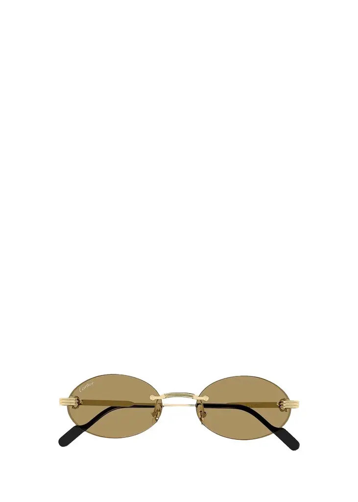 Cartier Première de 53MM 24K-Gold-Plated Rimless Oval Sunglasses | Image 1 Cartier Première de 53MM 24K-Gold-Plated Rimless Oval Sunglasses | Image 1