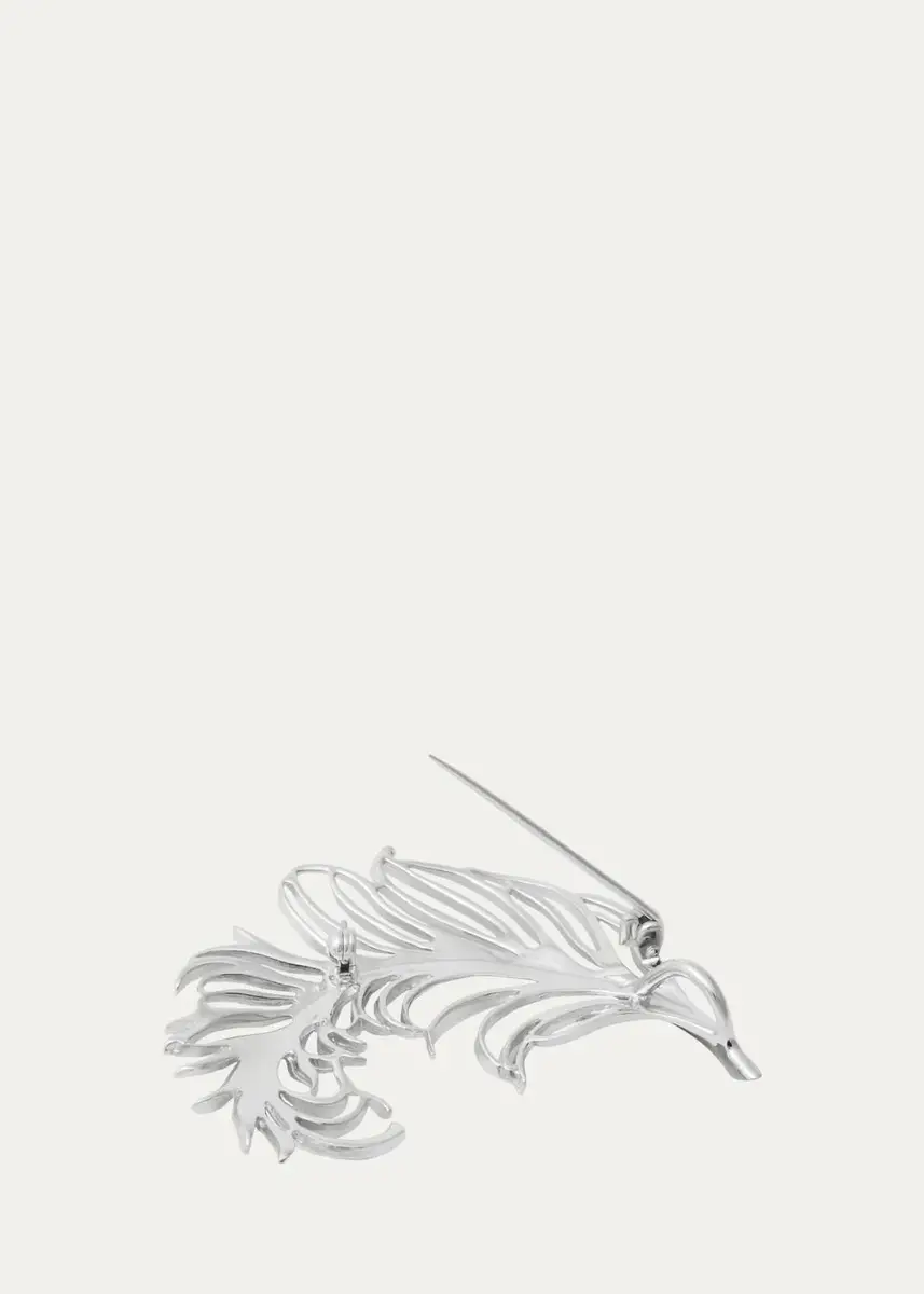 Jan Leslie Men's Sterling Silver Feather Lapel Pin | Thumbnail 4 Jan Leslie Men's Sterling Silver Feather Lapel Pin | Thumbnail 4