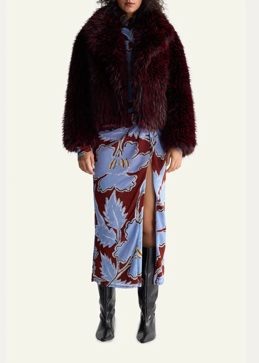 Diane von Furstenberg Kaz Reversible Faux Fur Coat | Thumbnail 2 Diane von Furstenberg Kaz Reversible Faux Fur Coat | Thumbnail 2