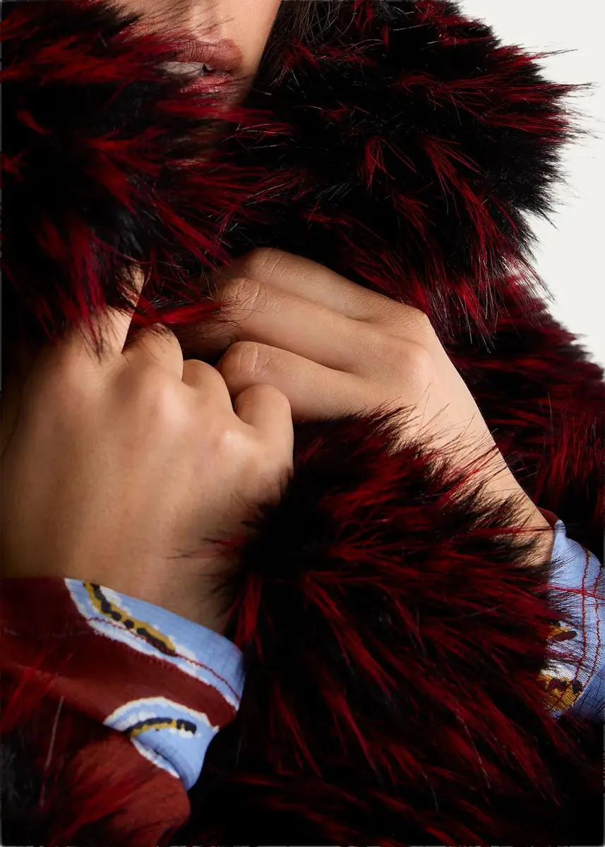 Diane von Furstenberg Kaz Reversible Faux Fur Coat | Thumbnail 4 Diane von Furstenberg Kaz Reversible Faux Fur Coat | Thumbnail 4