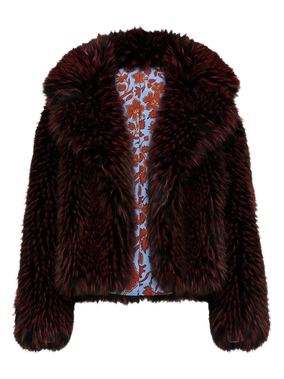 Diane von Furstenberg Kaz Reversible Faux Fur Coat