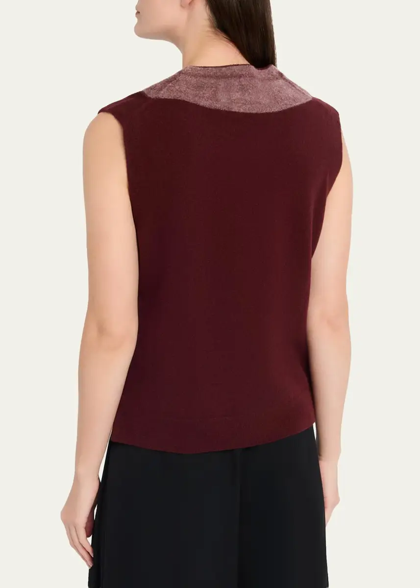 MM6 MAISON MARGIELA Fused Wool Knit Vest | Thumbnail 3 MM6 MAISON MARGIELA Fused Wool Knit Vest | Thumbnail 3