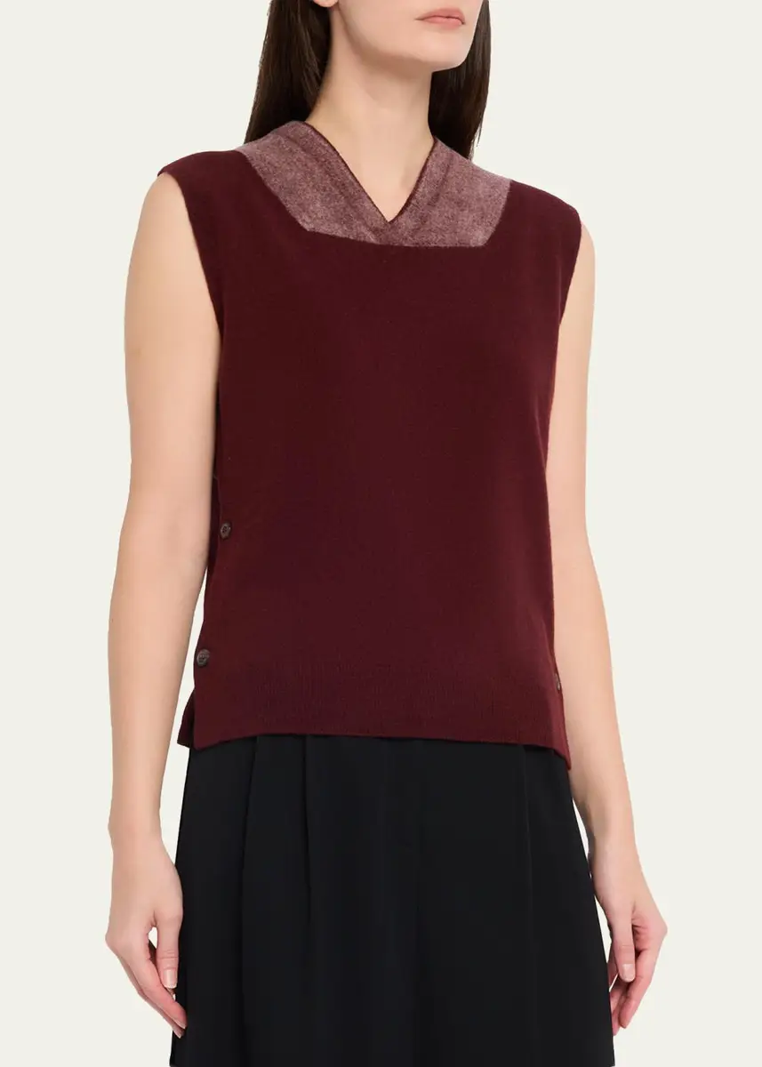 MM6 MAISON MARGIELA Fused Wool Knit Vest | Thumbnail 4 MM6 MAISON MARGIELA Fused Wool Knit Vest | Thumbnail 4