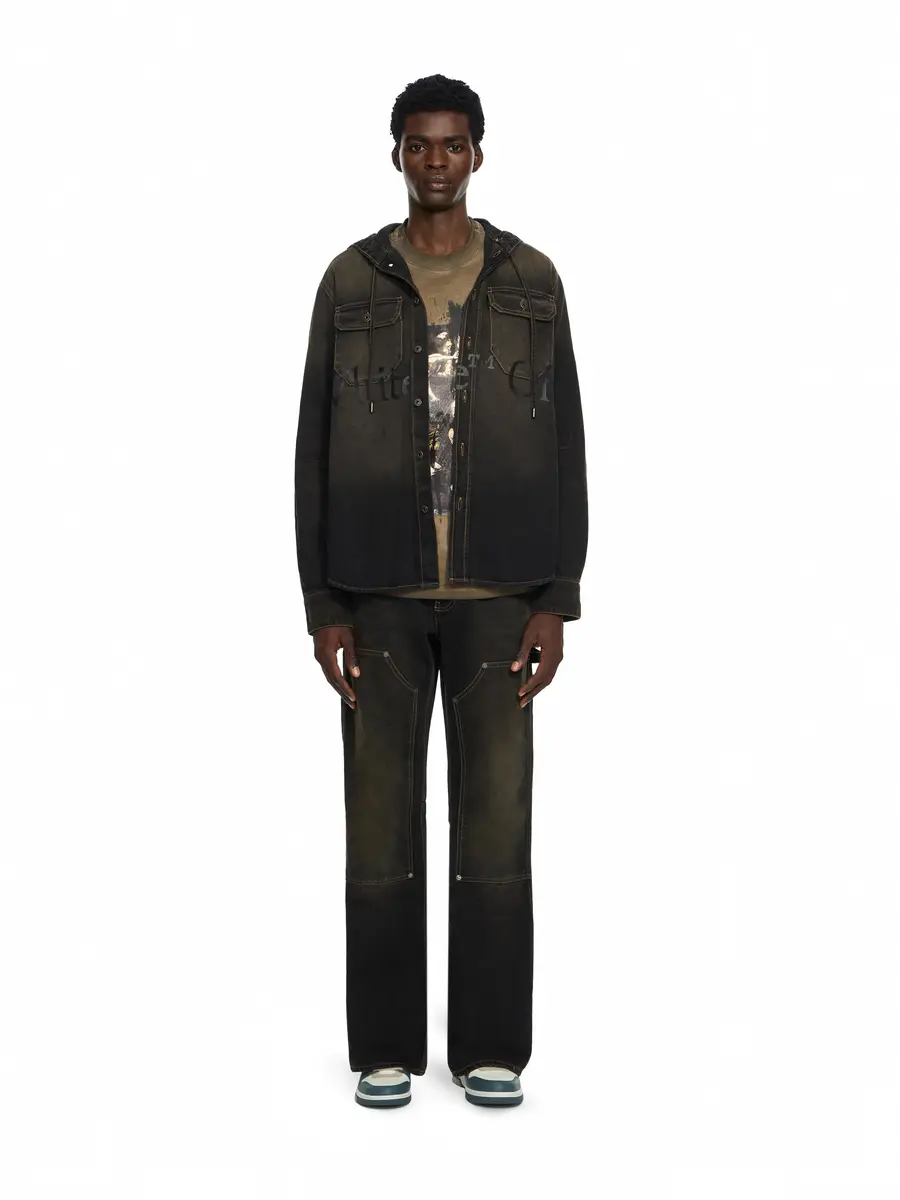 Off-White Bookish Hooded Denim Shirt | Thumbnail 2 Off-White Bookish Hooded Denim Shirt | Thumbnail 2