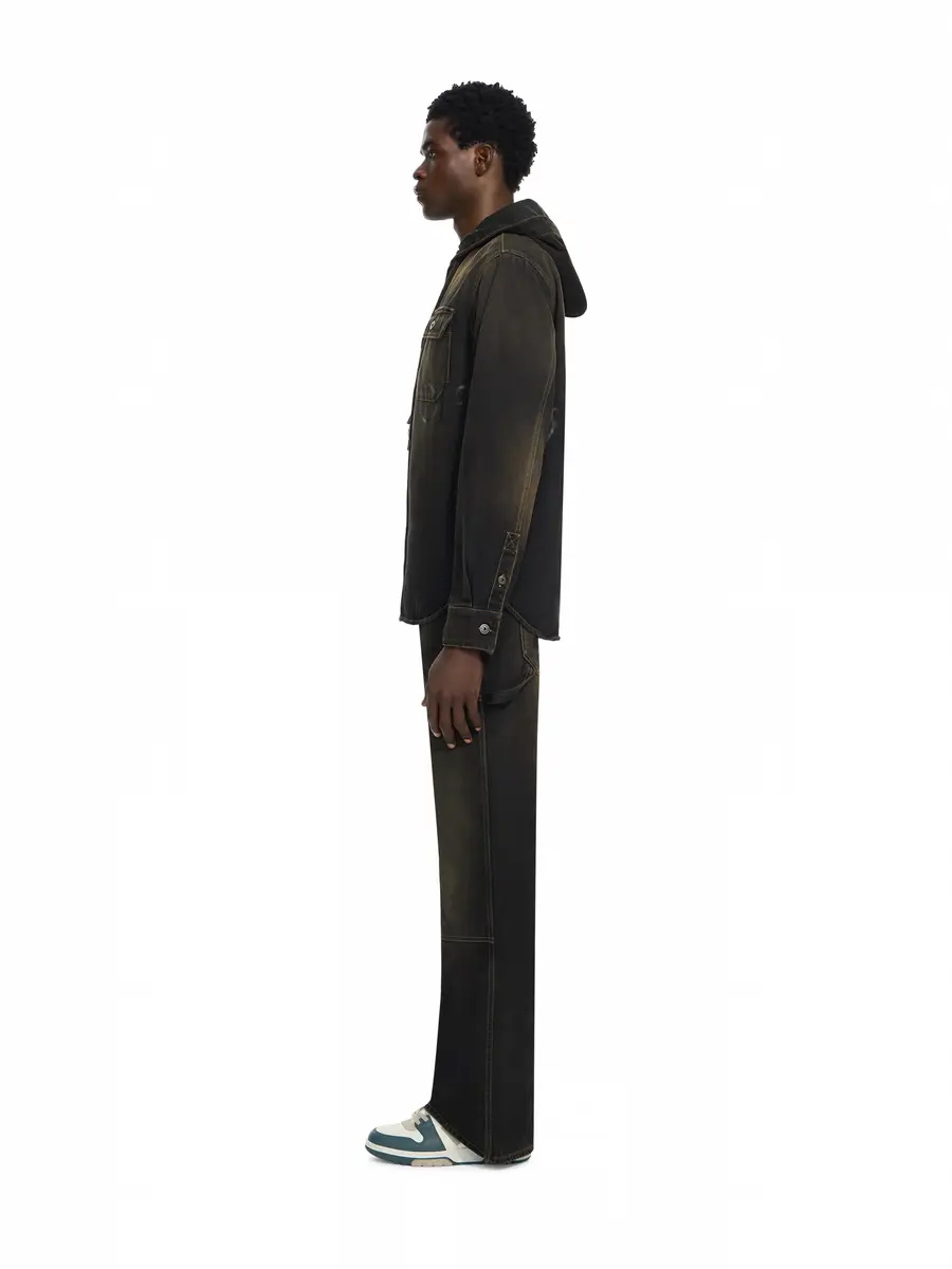 Off-White Bookish Hooded Denim Shirt | Thumbnail 3 Off-White Bookish Hooded Denim Shirt | Thumbnail 3