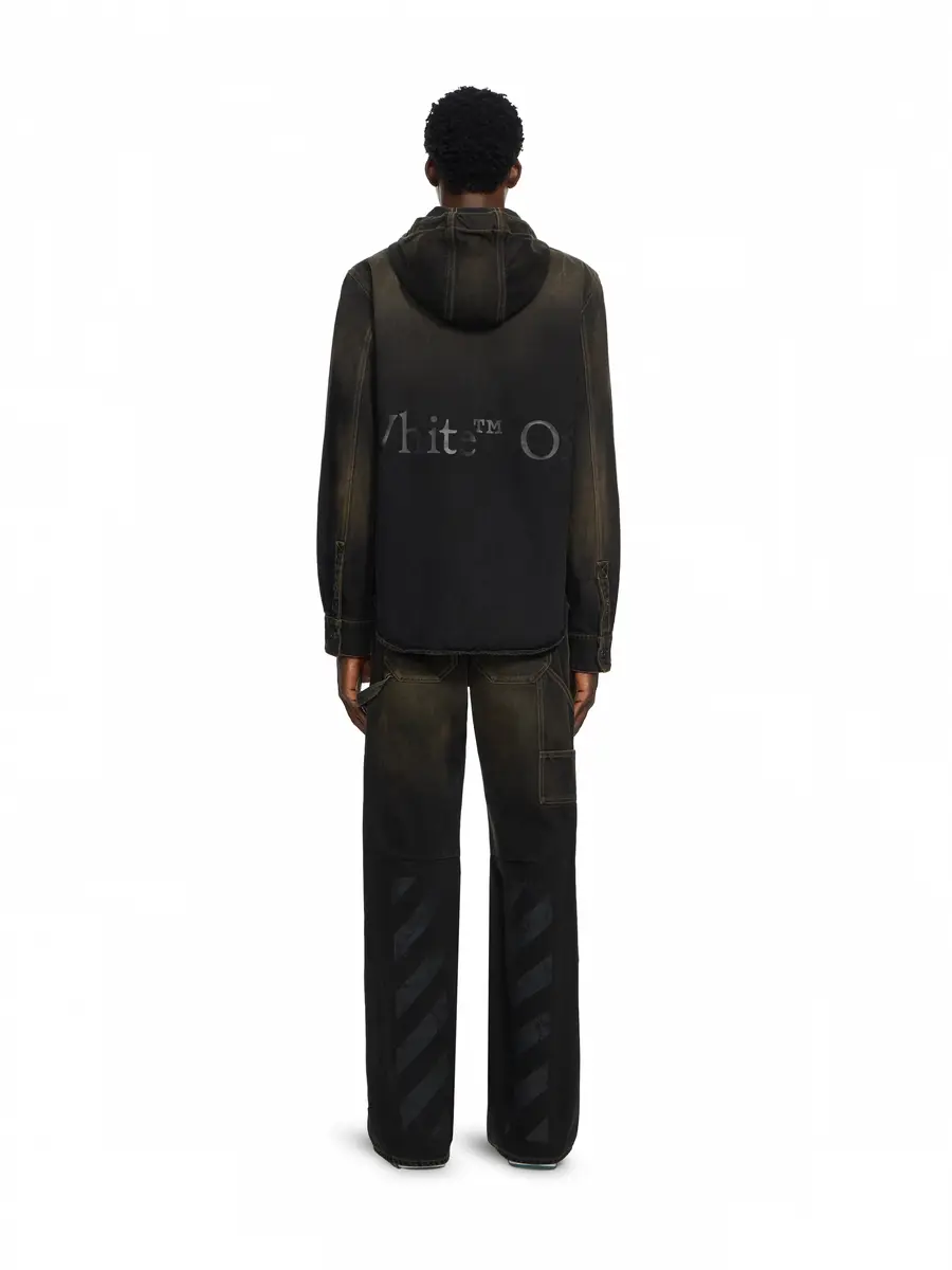 Off-White Bookish Hooded Denim Shirt | Thumbnail 4 Off-White Bookish Hooded Denim Shirt | Thumbnail 4