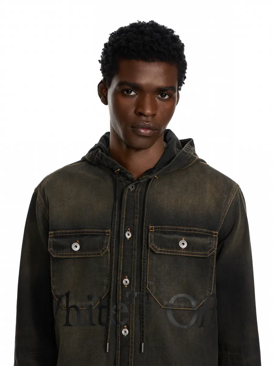 Off-White Bookish Hooded Denim Shirt | Thumbnail 5 Off-White Bookish Hooded Denim Shirt | Thumbnail 5