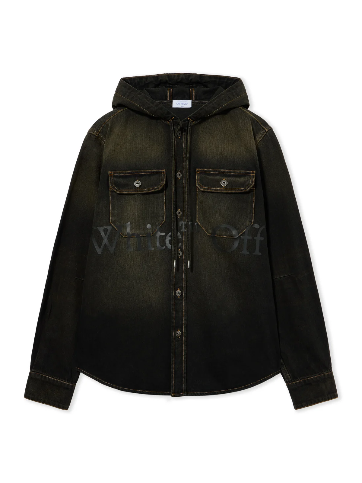 Off-White Bookish Hooded Denim Shirt
