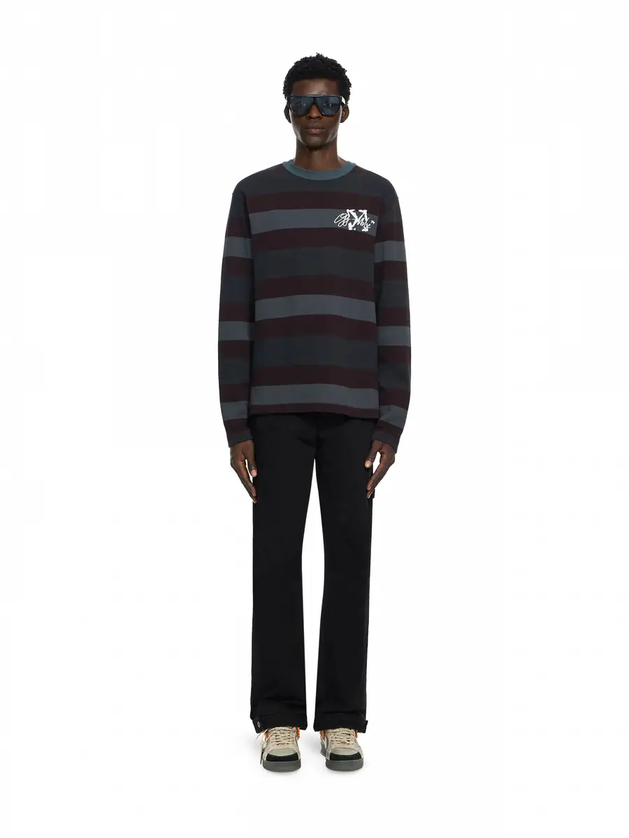 Off-White Stroke Striped Long Sleeve T-Shirt | Thumbnail 2