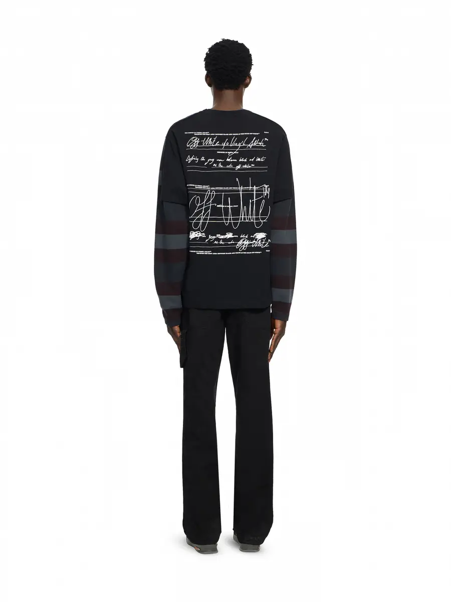 Off-White Stroke Striped Long Sleeve T-Shirt | Thumbnail 4