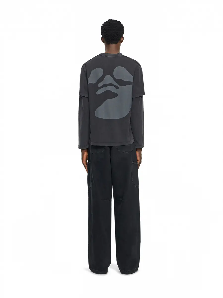 Off-White Swimming Face Long Sleeve T-Shirt | Thumbnail 4 Off-White Swimming Face Long Sleeve T-Shirt | Thumbnail 4