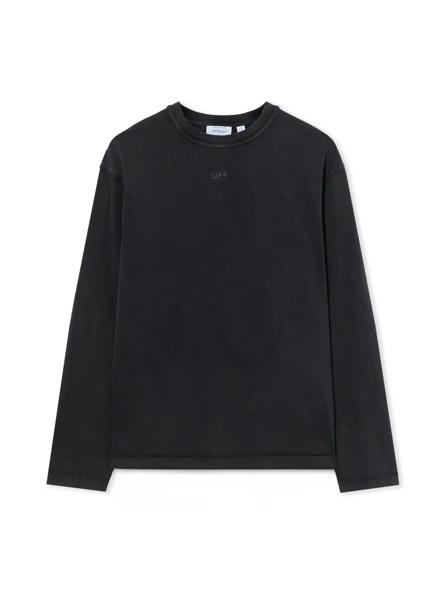 Off-White Swimming Face Long Sleeve T-Shirt | Image 1 Off-White Swimming Face Long Sleeve T-Shirt | Image 1