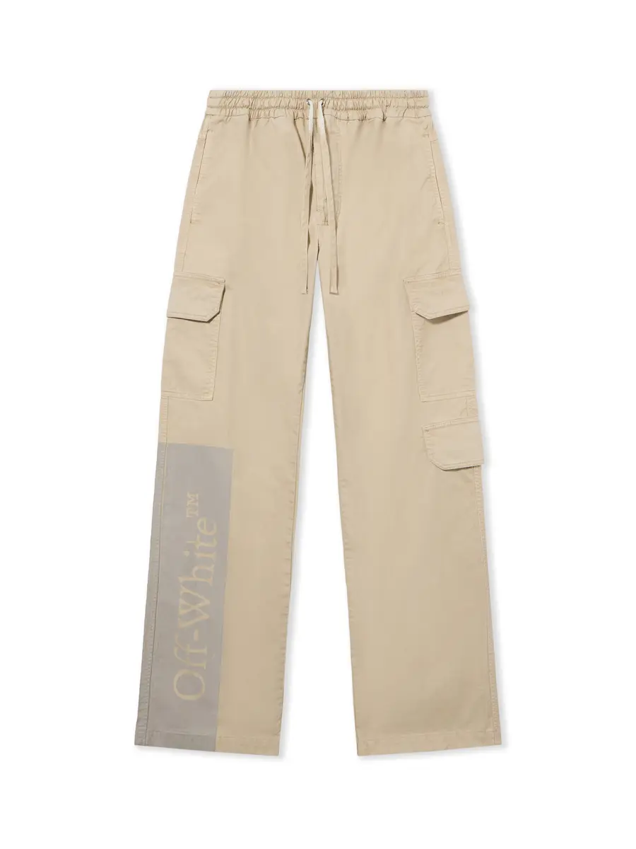 Off-White Big Bookish Cotton Gabardine Cargo Pants | Image 1 Off-White Big Bookish Cotton Gabardine Cargo Pants | Image 1