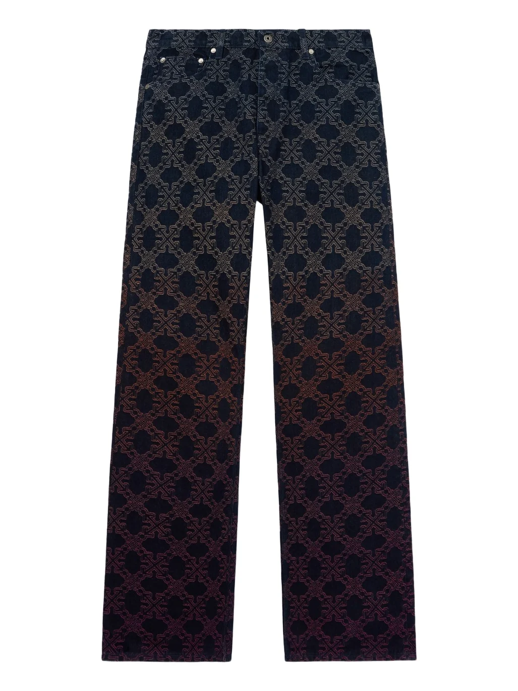 Off-White Arrow Monogram Degradé Jacquard Jeans