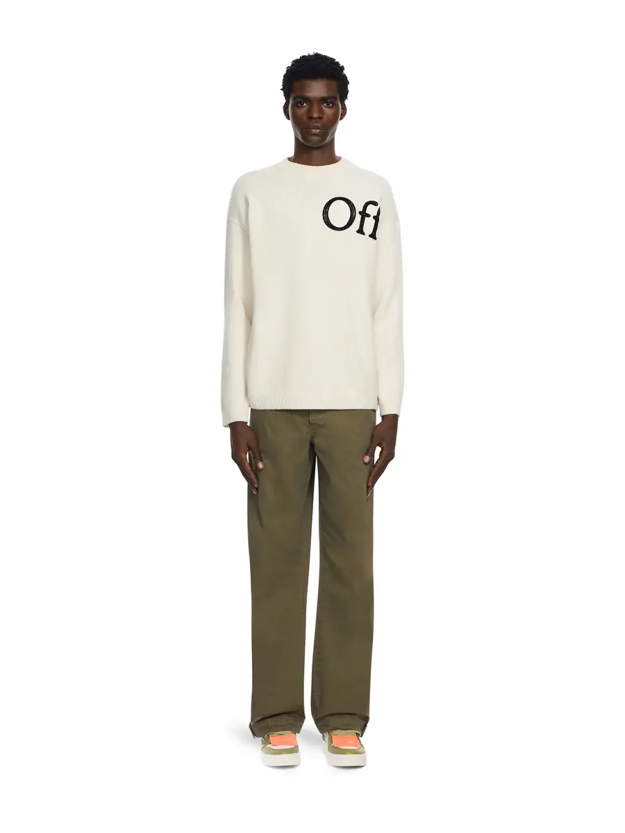Off-White Bookish Shared Knit Crewneck | Thumbnail 2 Off-White Bookish Shared Knit Crewneck | Thumbnail 2