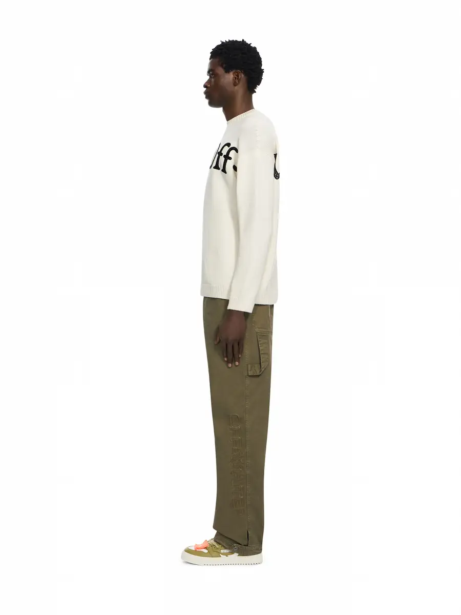 Off-White Bookish Shared Knit Crewneck | Thumbnail 3 Off-White Bookish Shared Knit Crewneck | Thumbnail 3