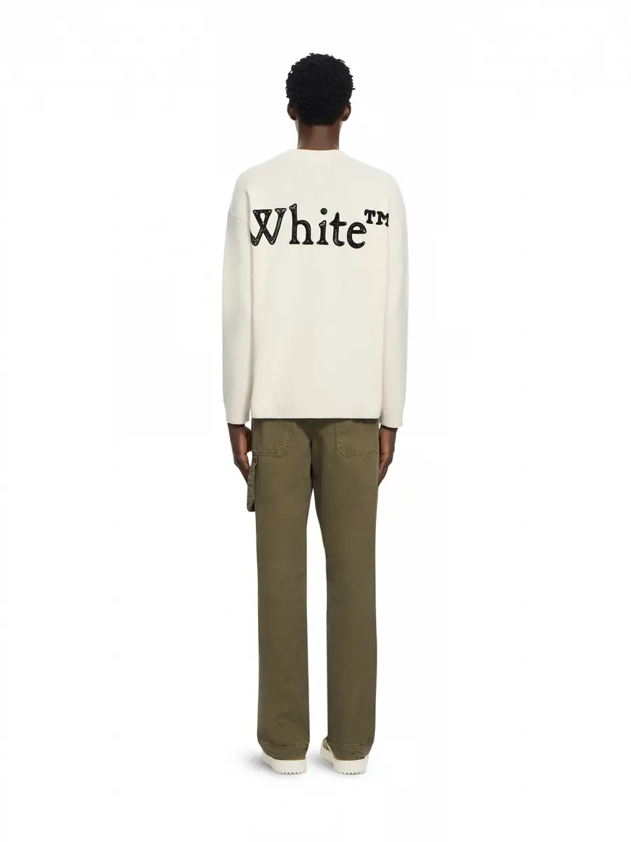 Off-White Bookish Shared Knit Crewneck | Thumbnail 4 Off-White Bookish Shared Knit Crewneck | Thumbnail 4