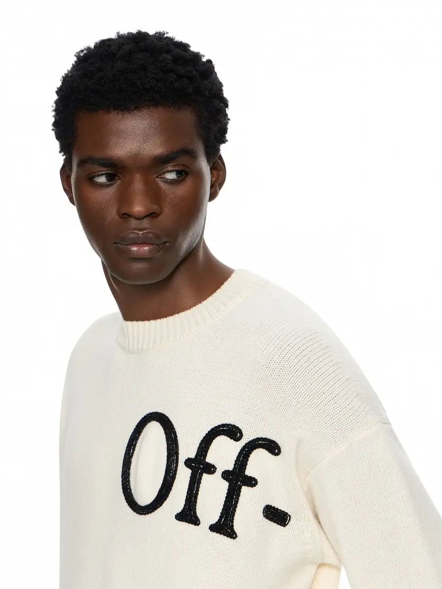 Off-White Bookish Shared Knit Crewneck | Thumbnail 5 Off-White Bookish Shared Knit Crewneck | Thumbnail 5