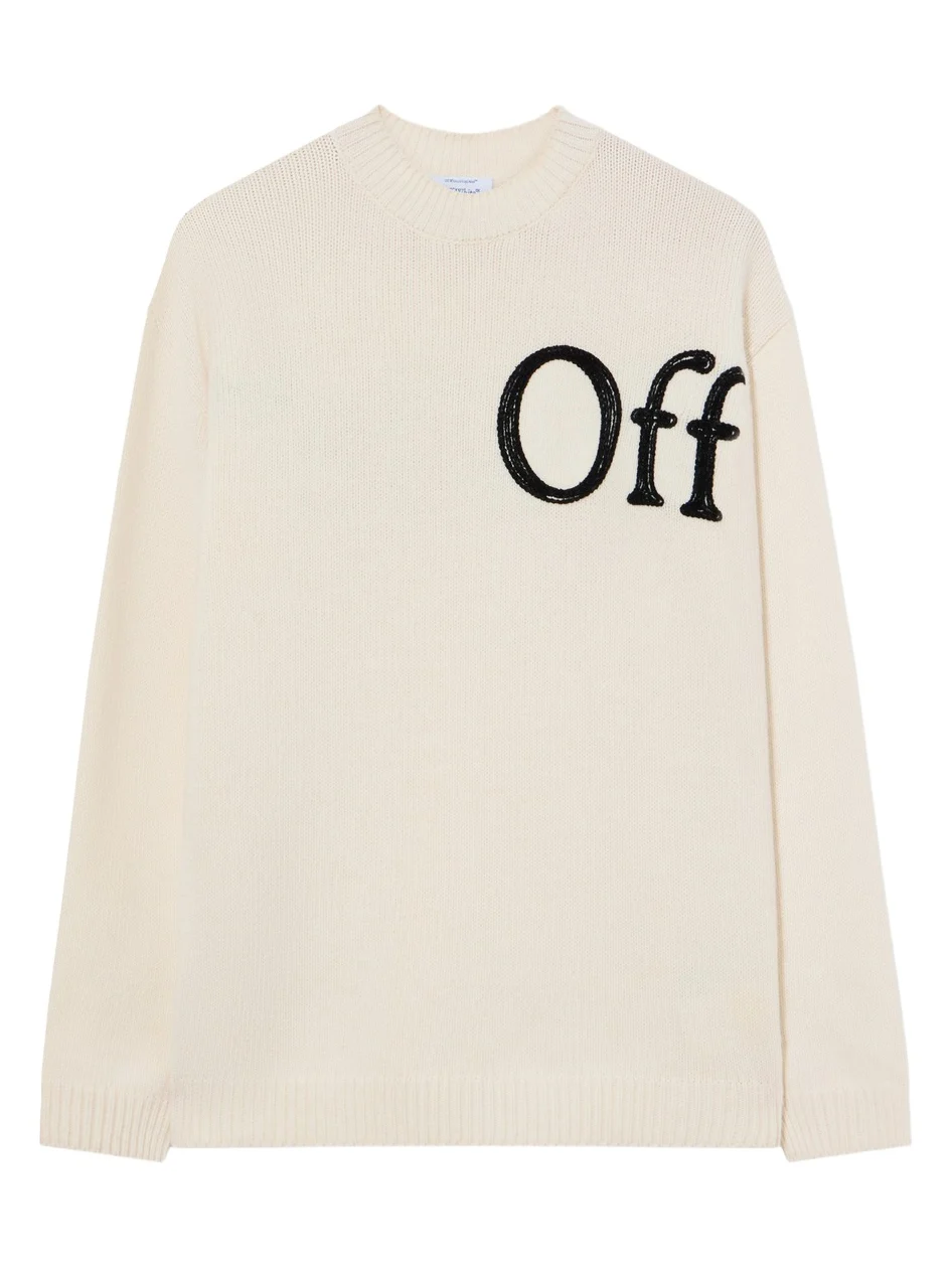 Off-White Bookish Shared Knit Crewneck