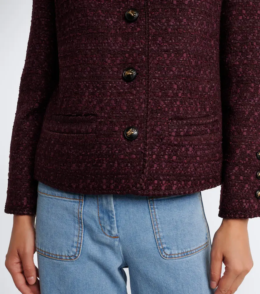 Etro Wool-blend tweed jacket | Thumbnail 2 Etro Wool-blend tweed jacket | Thumbnail 2