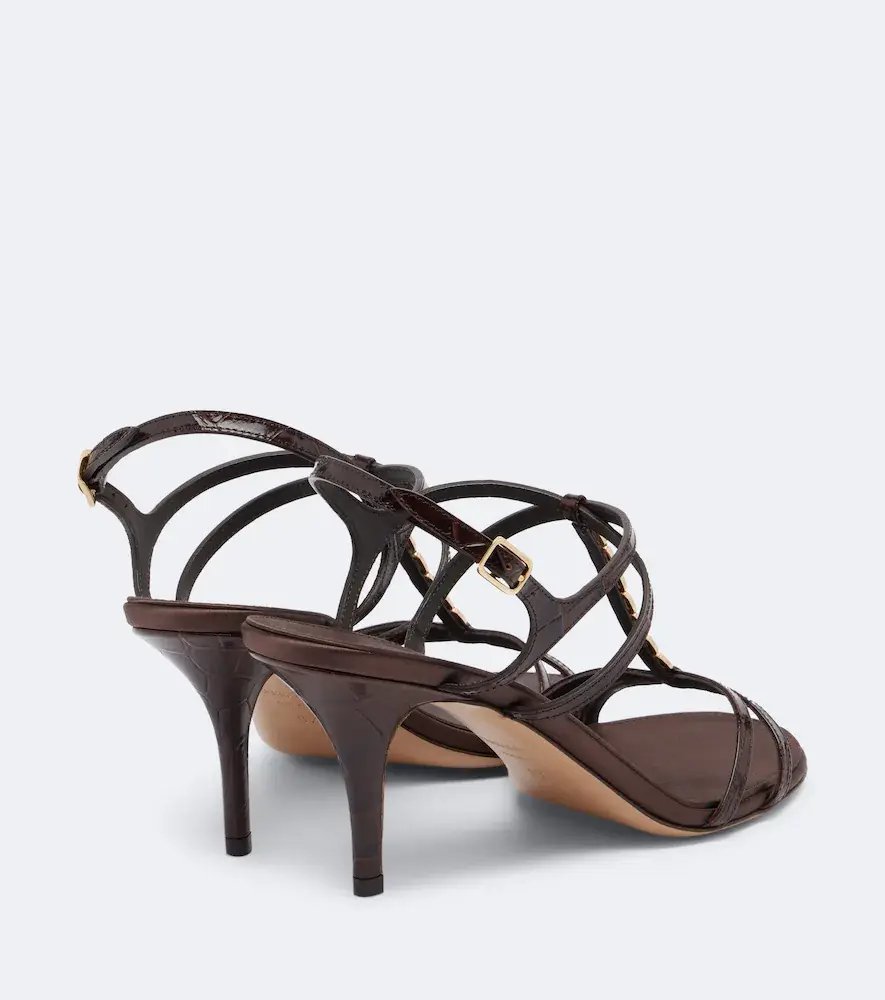 Ferragamo Tiane croc-effect embellished leather sandals | Thumbnail 2 Ferragamo Tiane croc-effect embellished leather sandals | Thumbnail 2