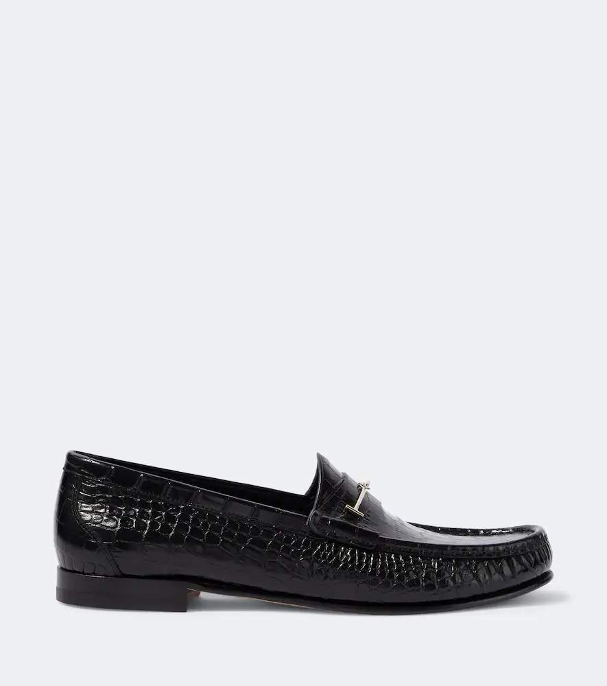 Tom Ford Oscar Double T croc-effect leather loafers | Thumbnail 2 Tom Ford Oscar Double T croc-effect leather loafers | Thumbnail 2
