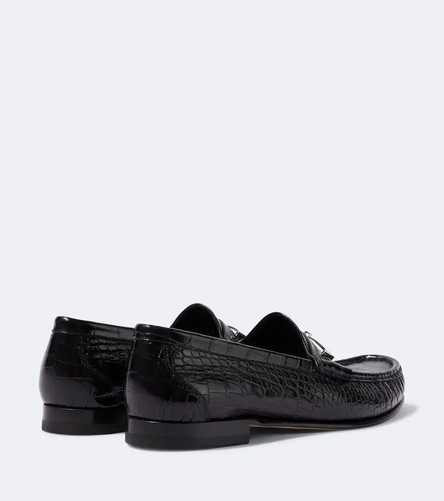 Tom Ford Oscar Double T croc-effect leather loafers | Thumbnail 7 Tom Ford Oscar Double T croc-effect leather loafers | Thumbnail 7