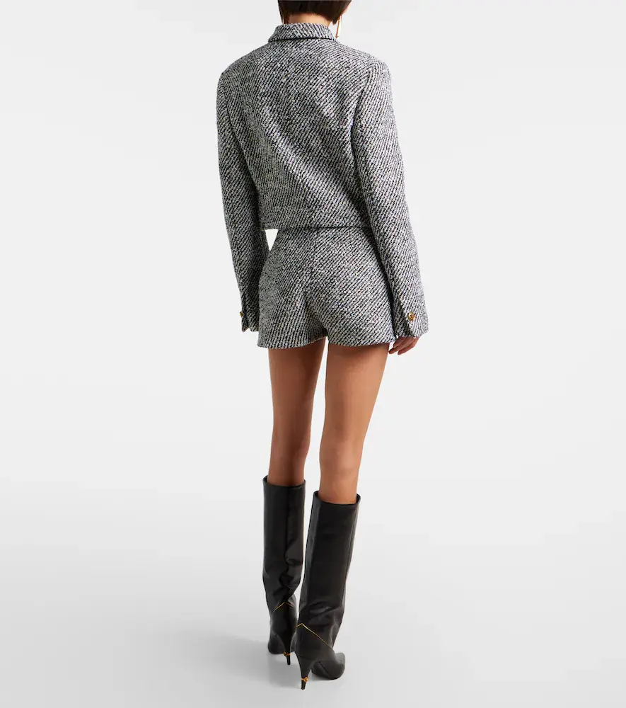 Versace Wool-blend bouclé shorts | Thumbnail 2 Versace Wool-blend bouclé shorts | Thumbnail 2