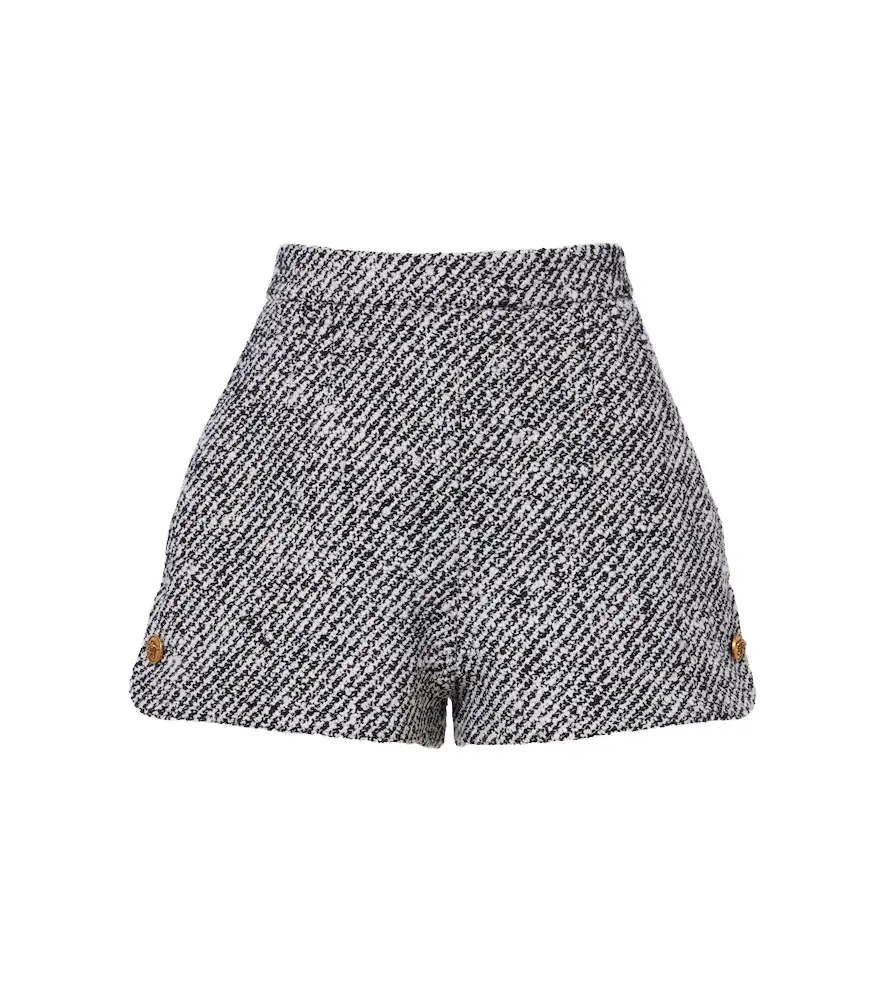 Versace Wool-blend bouclé shorts | Image 1 Versace Wool-blend bouclé shorts | Image 1