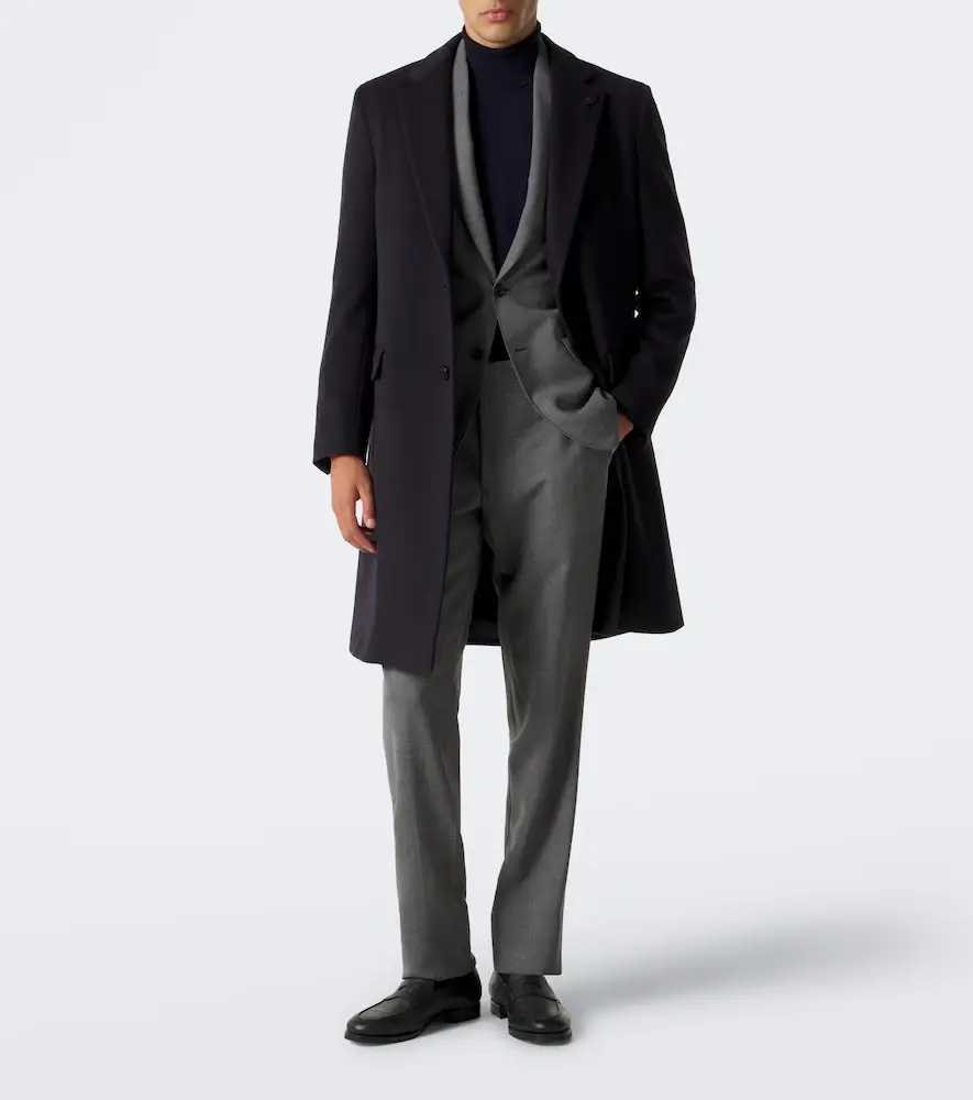 Lardini Virgin wool overcoat | Thumbnail 4 Lardini Virgin wool overcoat | Thumbnail 4