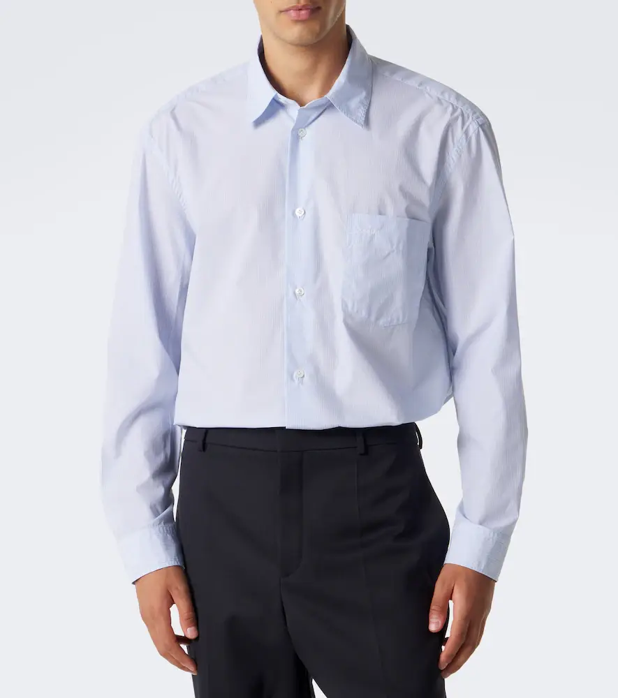 Lardini Striped cotton poplin shirt | Thumbnail 2 Lardini Striped cotton poplin shirt | Thumbnail 2