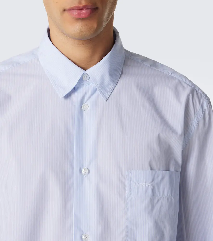Lardini Striped cotton poplin shirt | Thumbnail 5 Lardini Striped cotton poplin shirt | Thumbnail 5