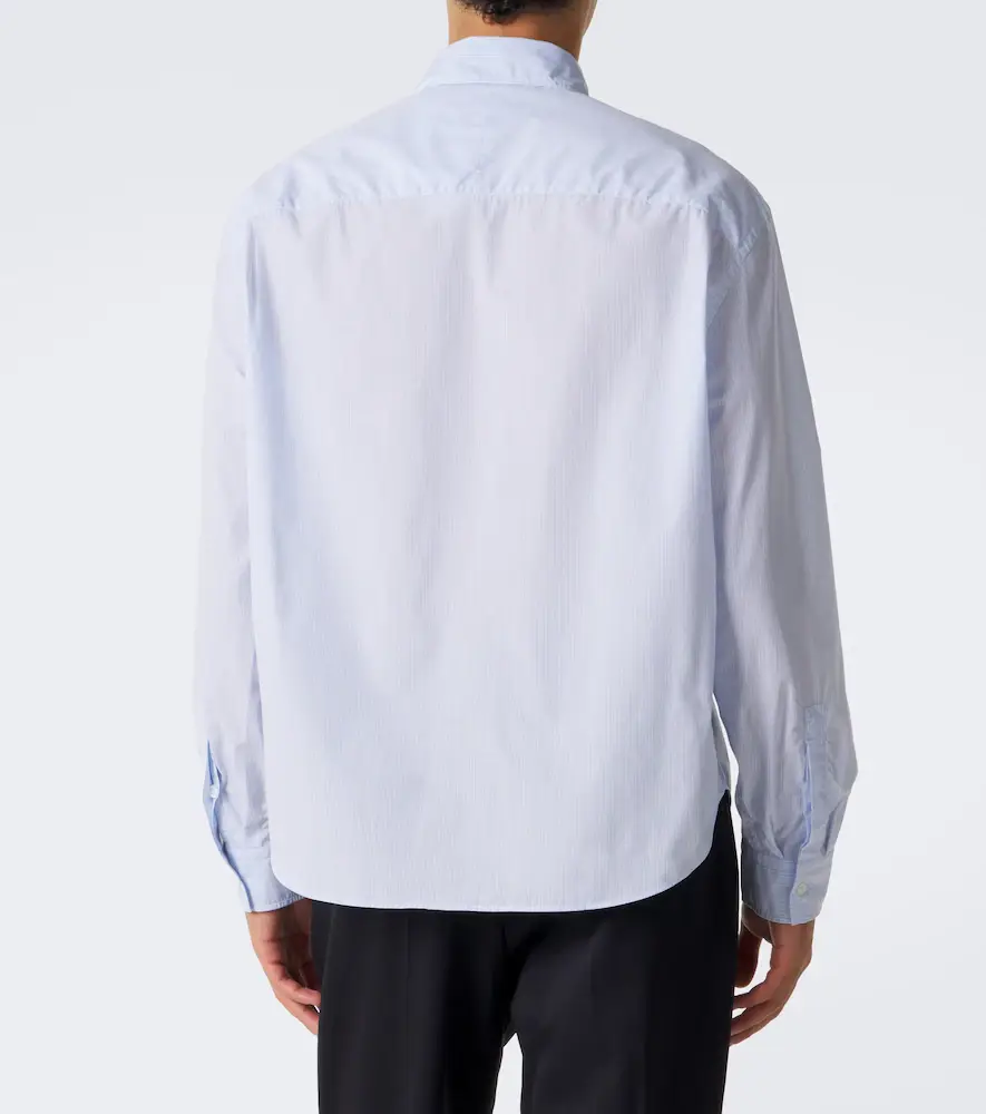 Lardini Striped cotton poplin shirt | Thumbnail 6 Lardini Striped cotton poplin shirt | Thumbnail 6