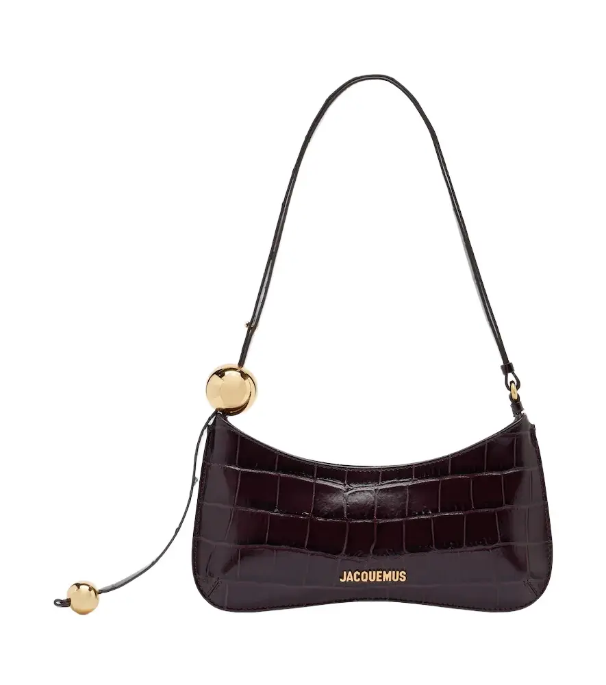 Jacquemus Bisou Perle Small leather shoulder bag | Image 1 Jacquemus Bisou Perle Small leather shoulder bag | Image 1