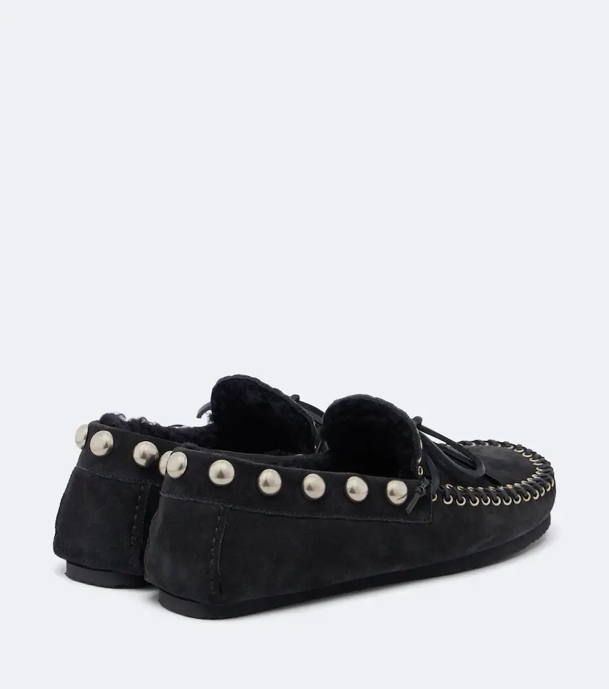 Isabel Marant Fitza shearling-lined suede loafers | Thumbnail 2