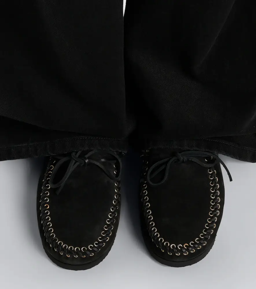 Isabel Marant Fitza shearling-lined suede loafers | Thumbnail 5