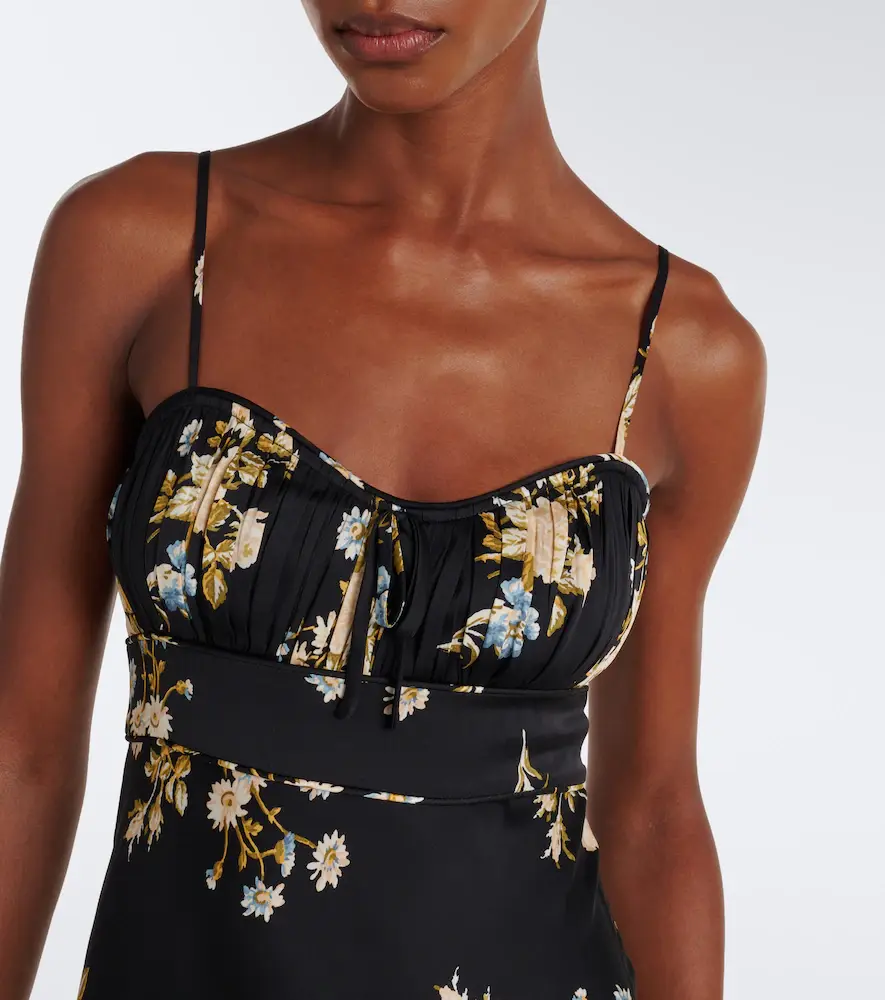 Veronica Beard Kieren floral silk-blend georgette midi dress | Thumbnail 2 Veronica Beard Kieren floral silk-blend georgette midi dress | Thumbnail 2