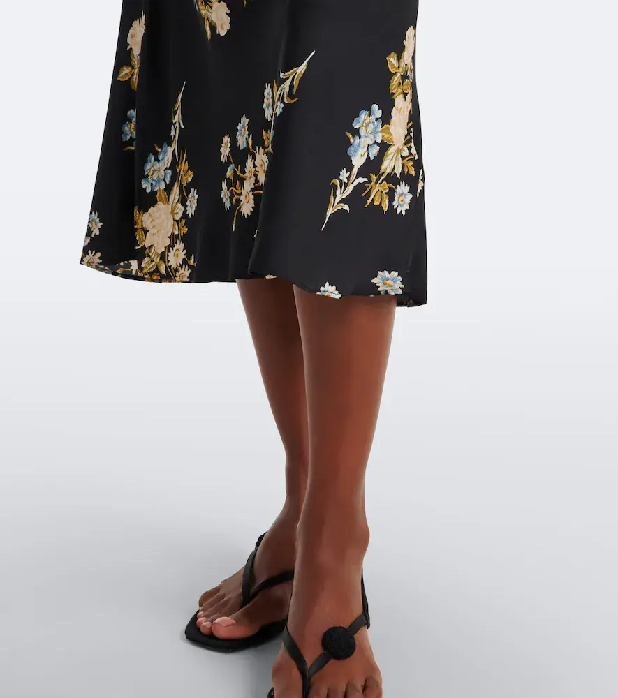 Veronica Beard Kieren floral silk-blend georgette midi dress | Thumbnail 3 Veronica Beard Kieren floral silk-blend georgette midi dress | Thumbnail 3