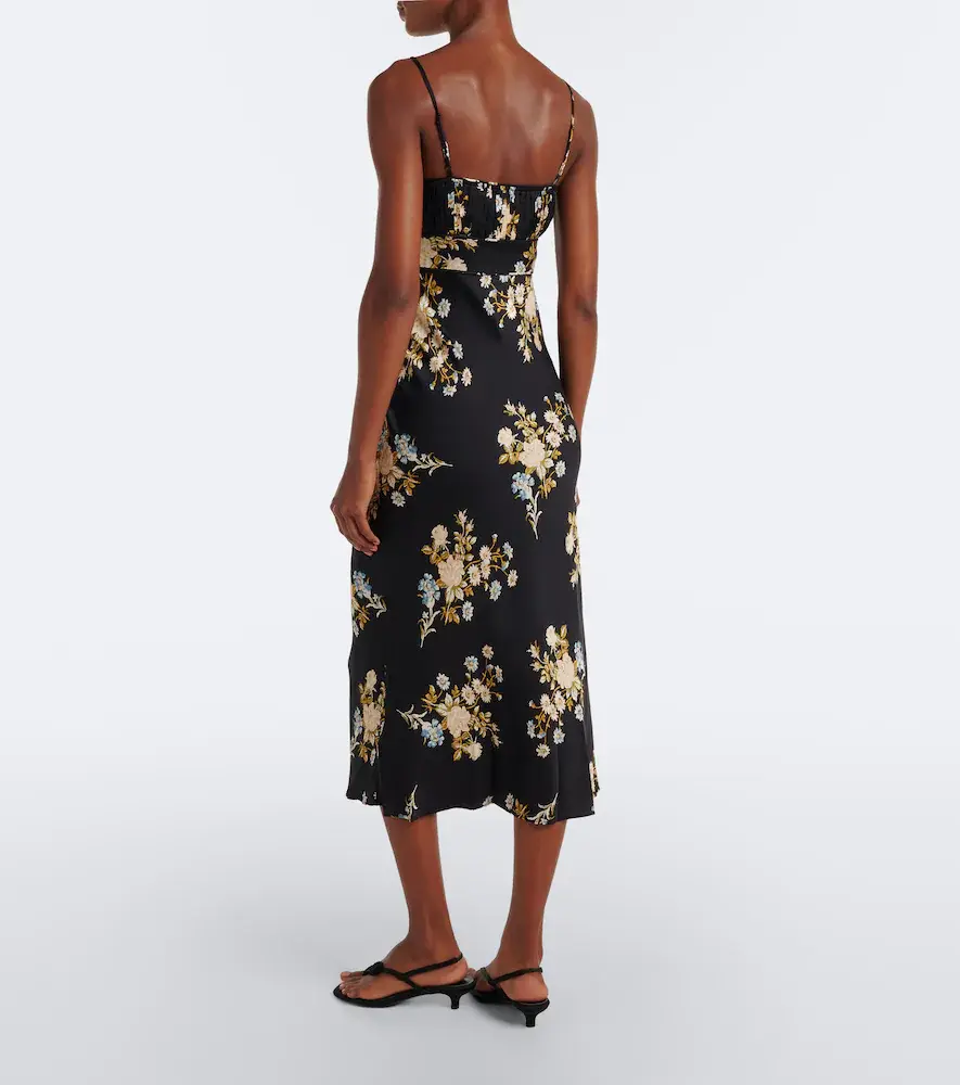 Veronica Beard Kieren floral silk-blend georgette midi dress | Thumbnail 5 Veronica Beard Kieren floral silk-blend georgette midi dress | Thumbnail 5