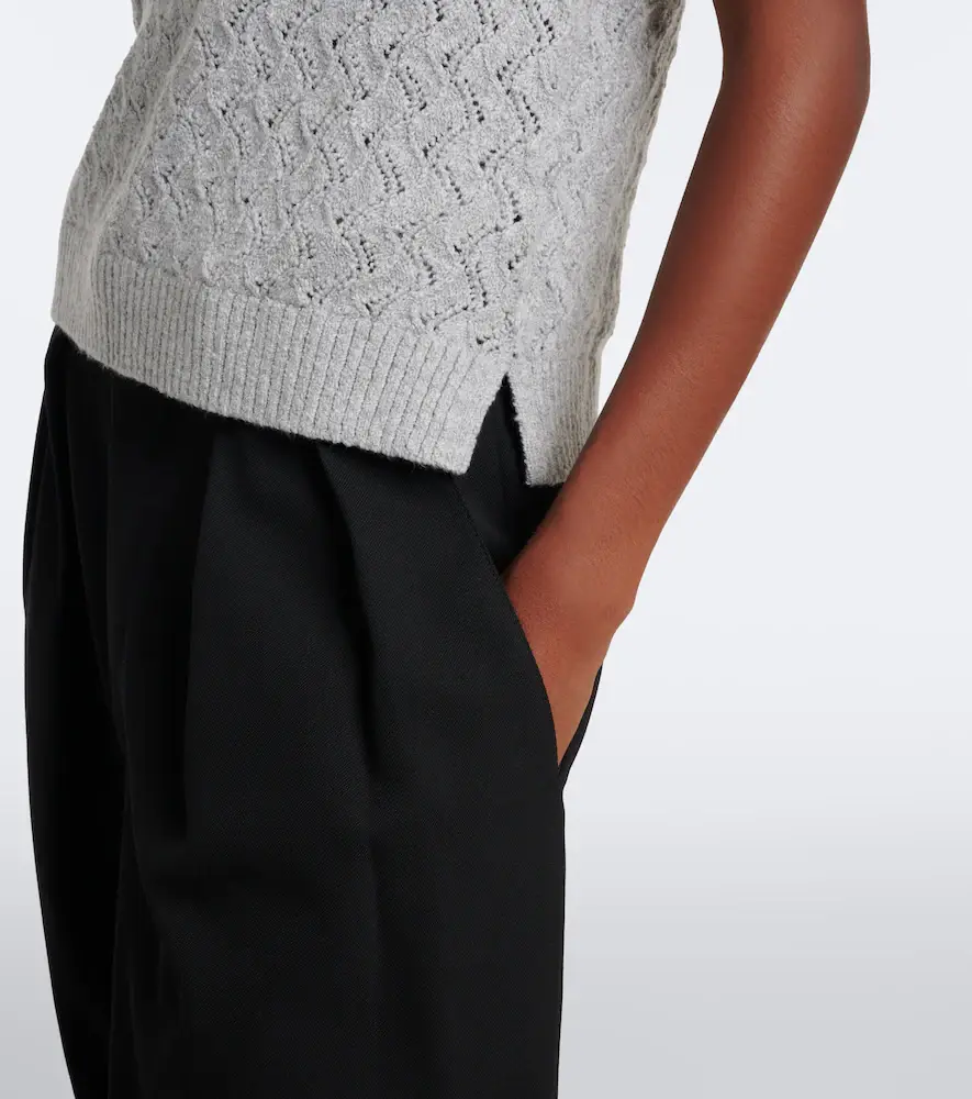Varley Hazen pointelle cotton-blend sweater vest | Thumbnail 3