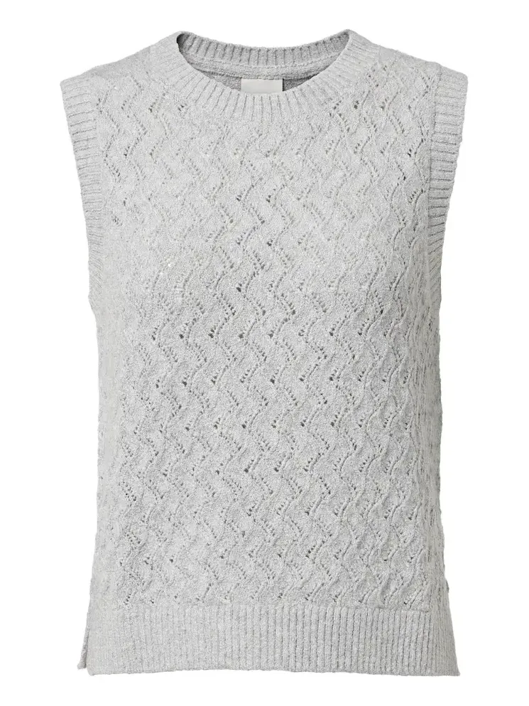 Hazen pointelle cotton-blend sweater vest Hazen pointelle cotton-blend sweater vest
