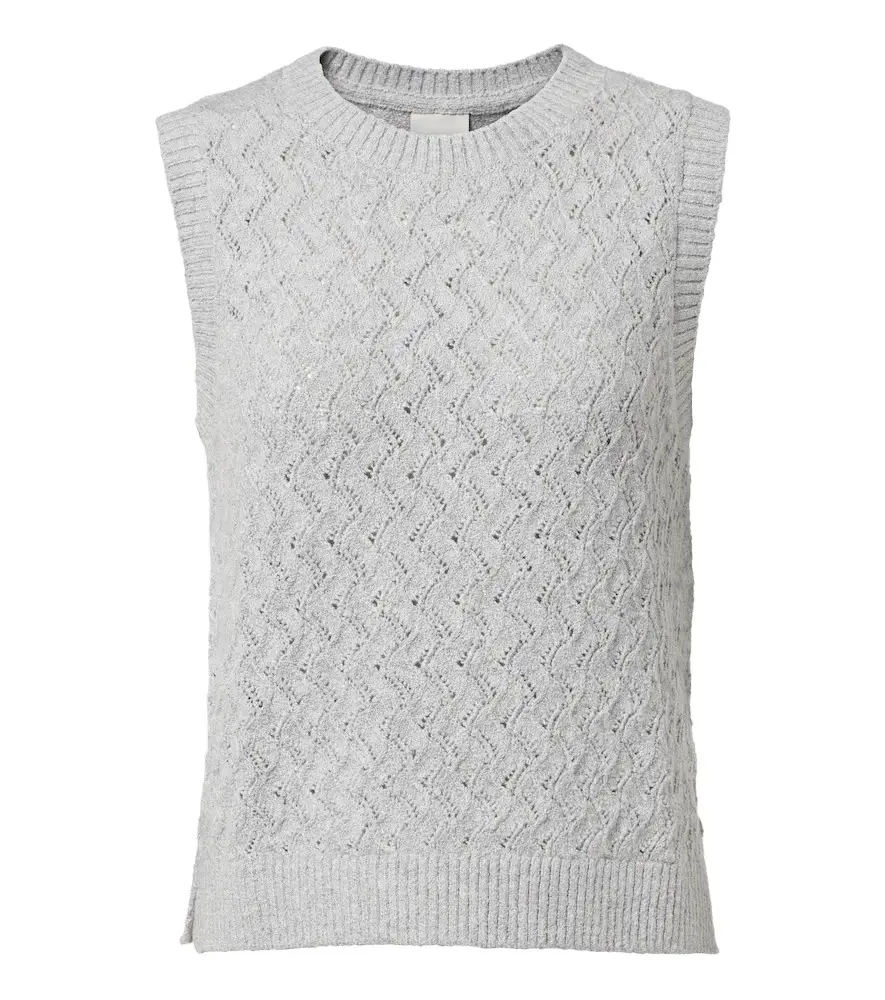 Varley Hazen pointelle cotton-blend sweater vest