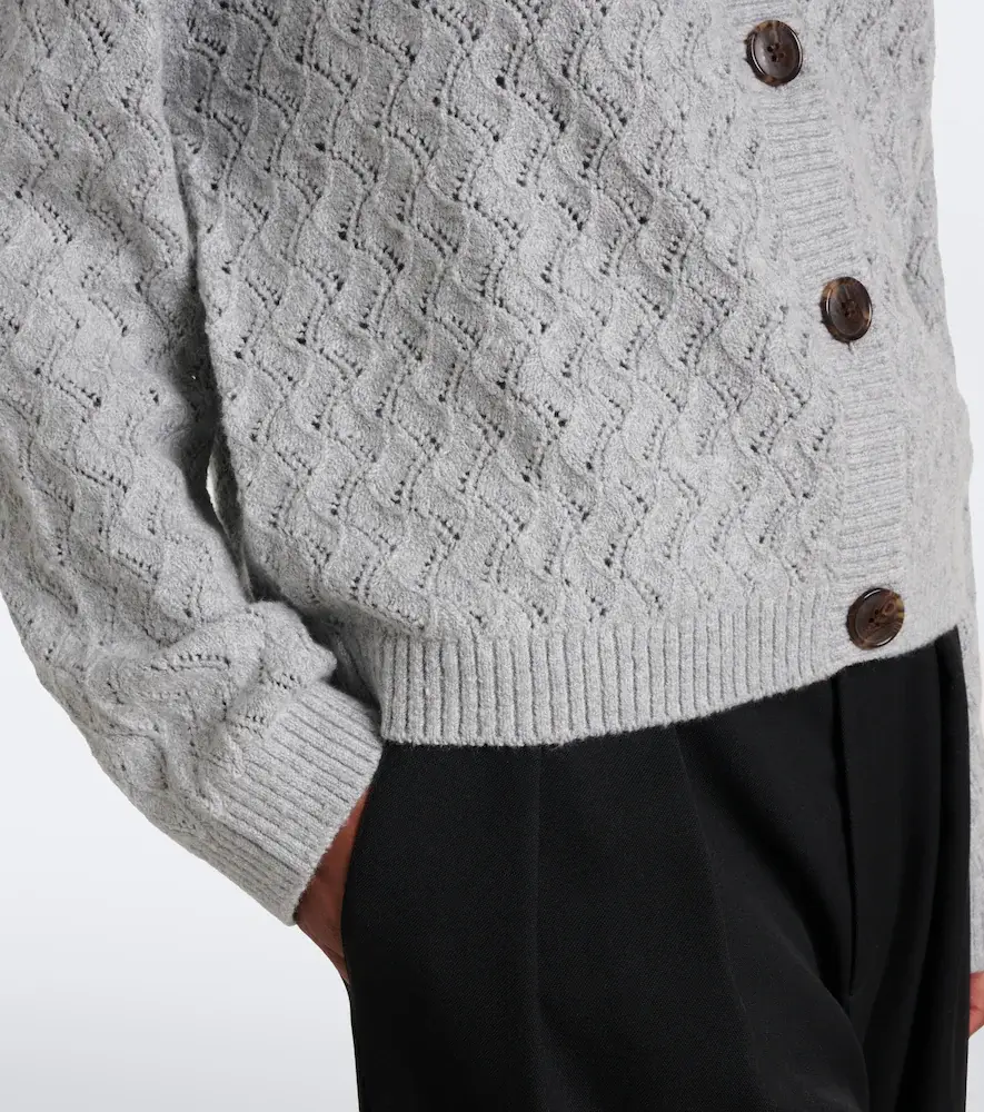 Varley Hossler pointelle cotton-blend cardigan | Thumbnail 4 Varley Hossler pointelle cotton-blend cardigan | Thumbnail 4
